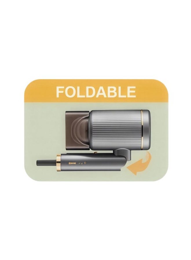 دي اس بي مجفف شعر محمول احترافي من دي إس بي بقوة 2000 واط مع وظيفة الهواء البارد - سرعة عالية 18000 دورة في الدقيقة، سرعتان و3 إعدادات للحرارة، مجفف شعر صغير الحجم مناسب للسفر - Image 2